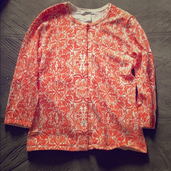 Sarah Spencer Sweaters - Orange button sweater! Sarah Spencer Sweaters - Orange button sweater!